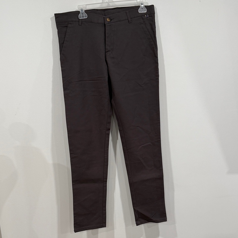Allen Martin Men's Stylish Brown Chinos